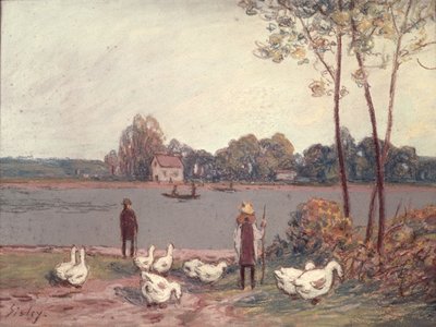 Am Ufer des Loing von Alfred Sisley